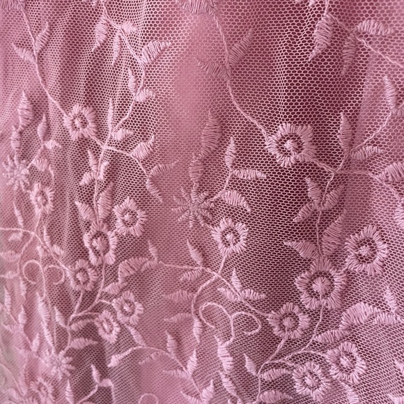 Sundance pink crochet tulle sleeveless dress - Picture 11 of 14